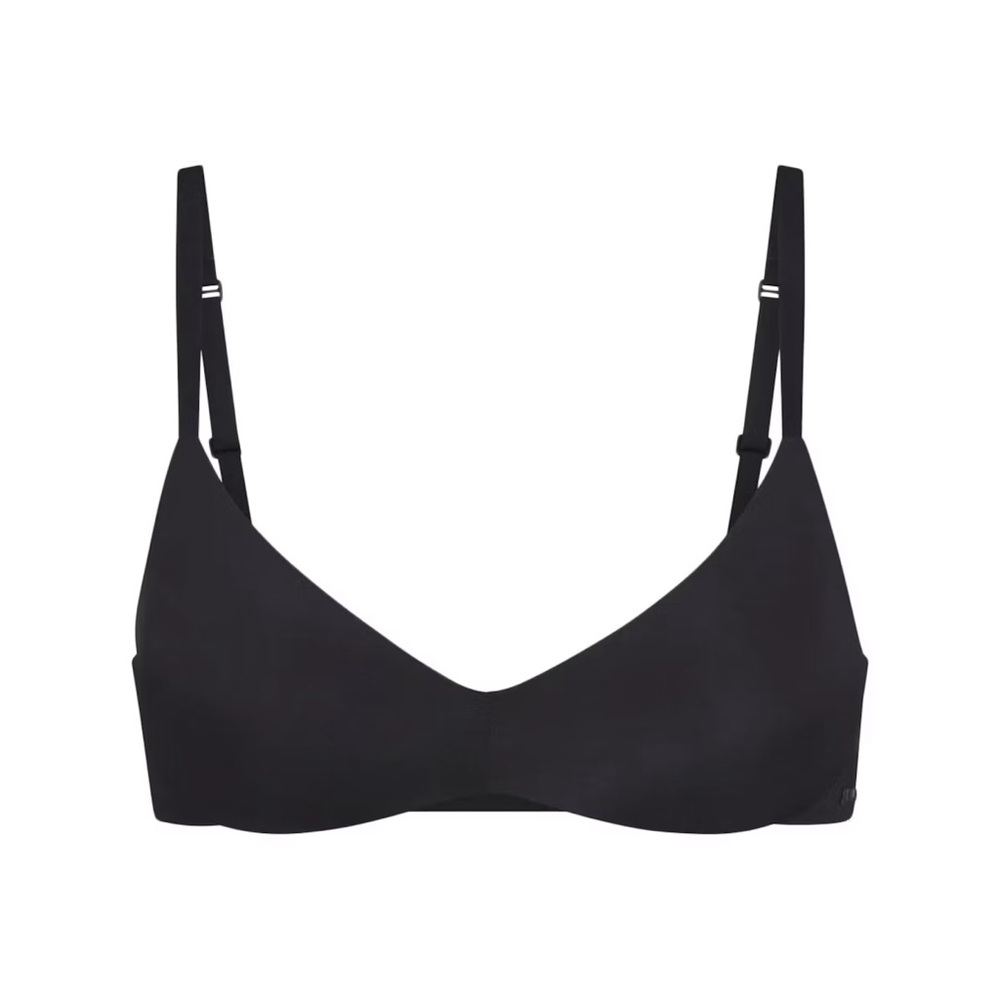 NWT SKIMS WIRELESS FORM PUSH-UP PLUNGE BRA | ONYX - ONYX / 36 / D